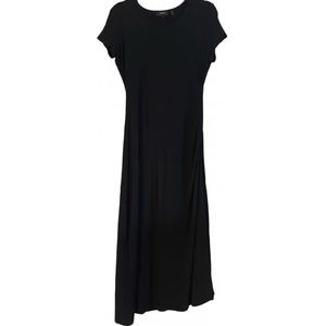 Black Theory Maxi Dress with side rouching